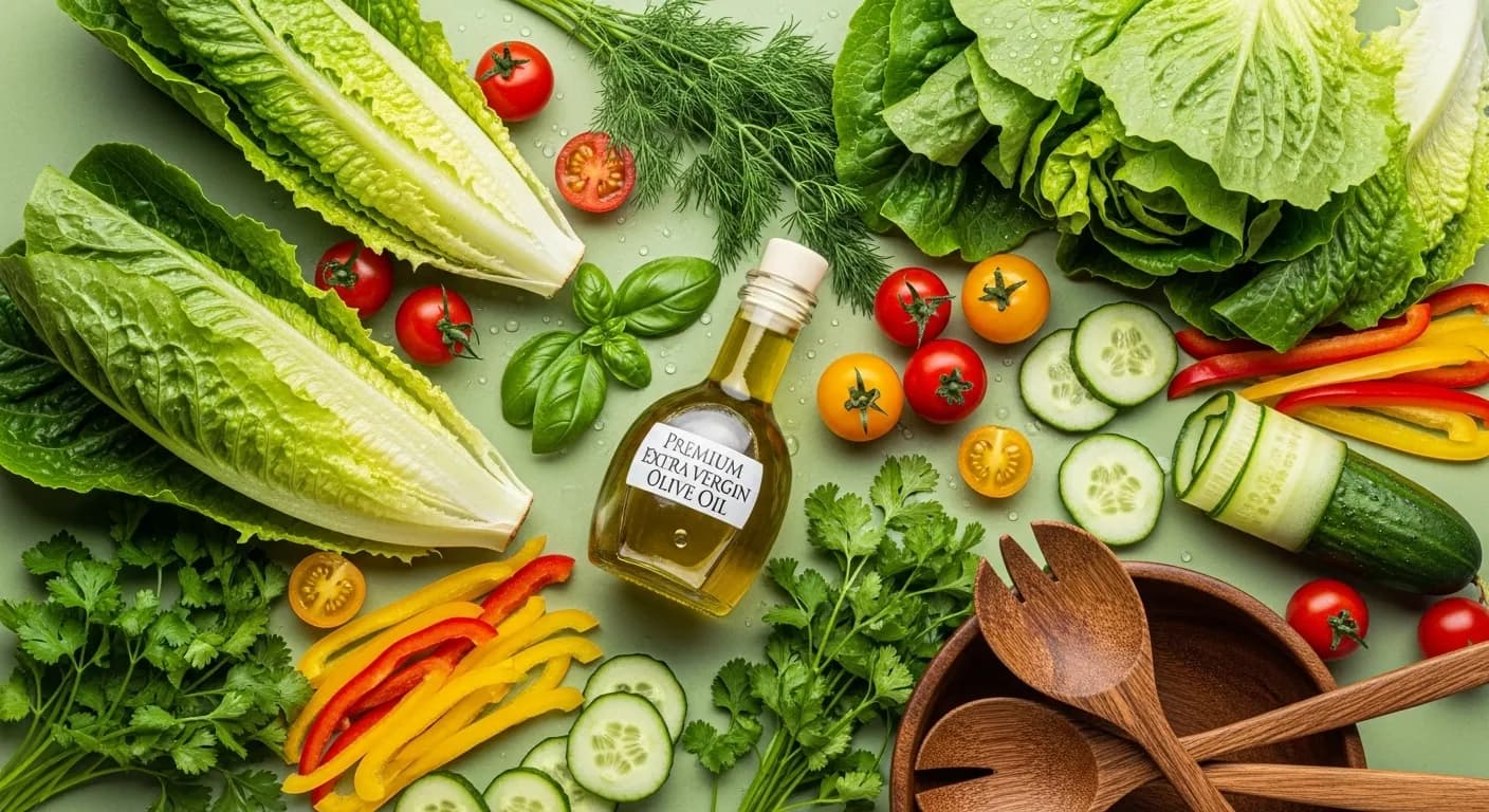 Fresh vegetables being prepared